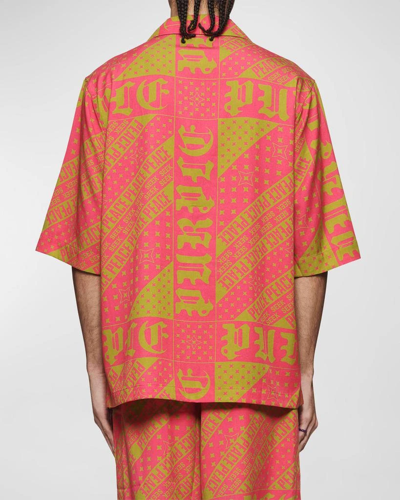 PURPLE Men's Lyocell Camp Shirt 2