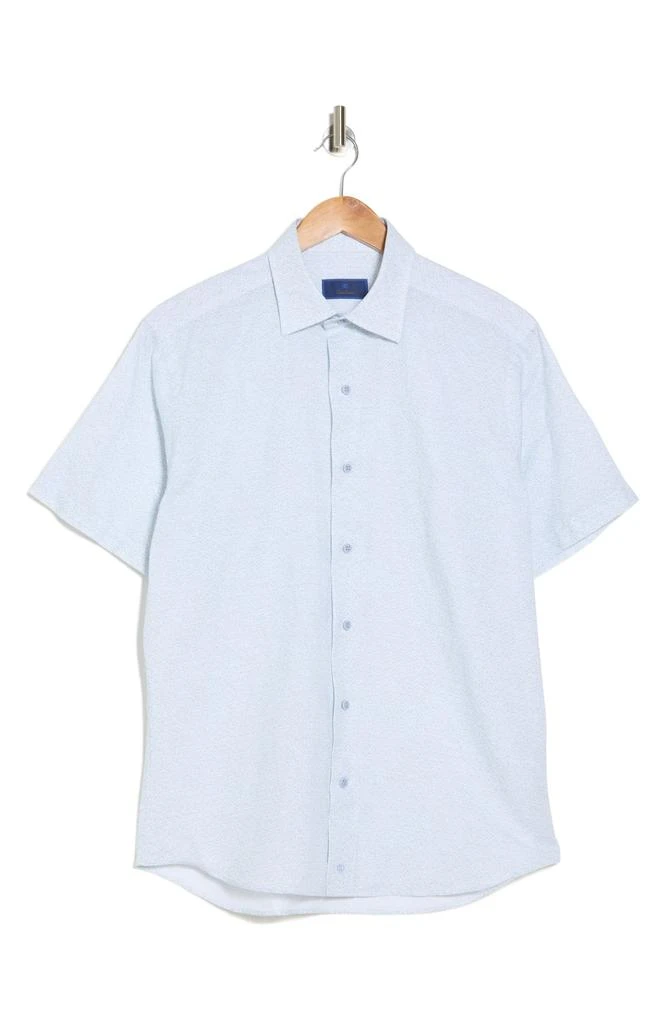 David Donahue Neat Casual Short Sleeve Button-Up Shirt 3