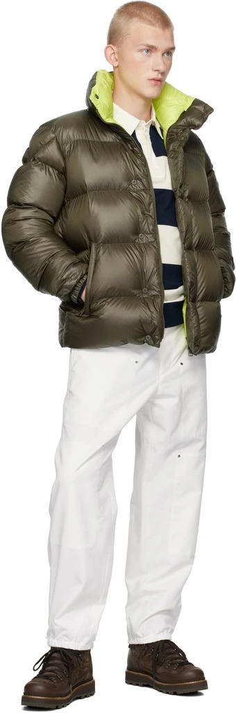 Moncler Khaki Leste Short Down Jacket 6