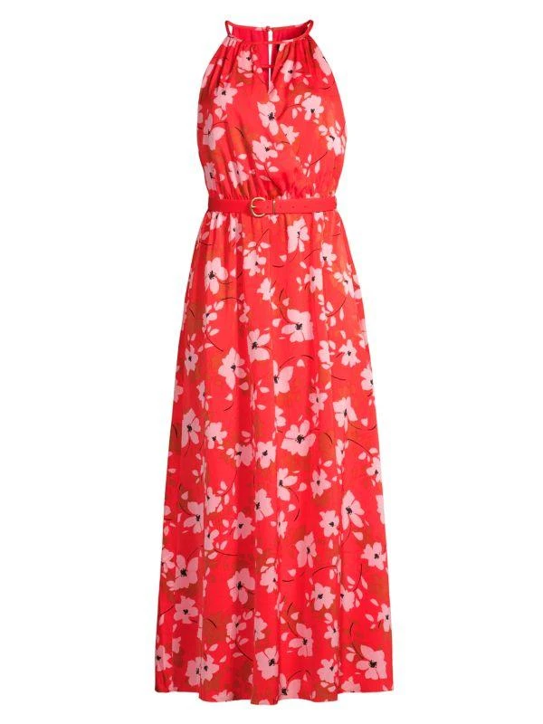 Donna Karan Floral Halter Maxi Dress 5