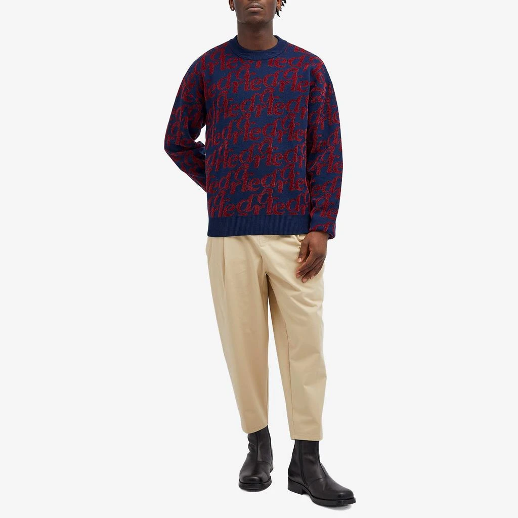 Drôle de Monsieur Drôle de Monsieur Intarsia Logo Knit 4