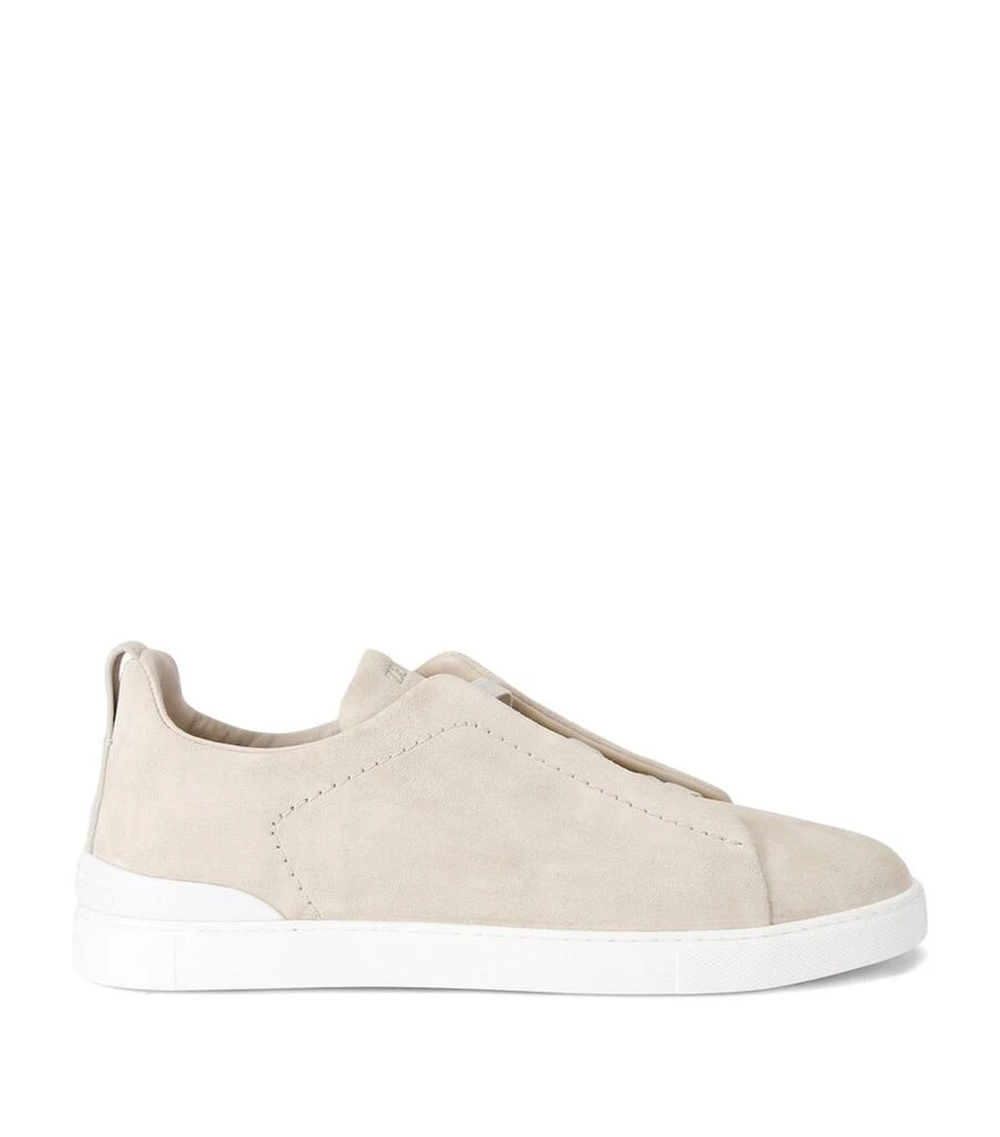 Zegna Leather Triple Stitch Sneakers 1