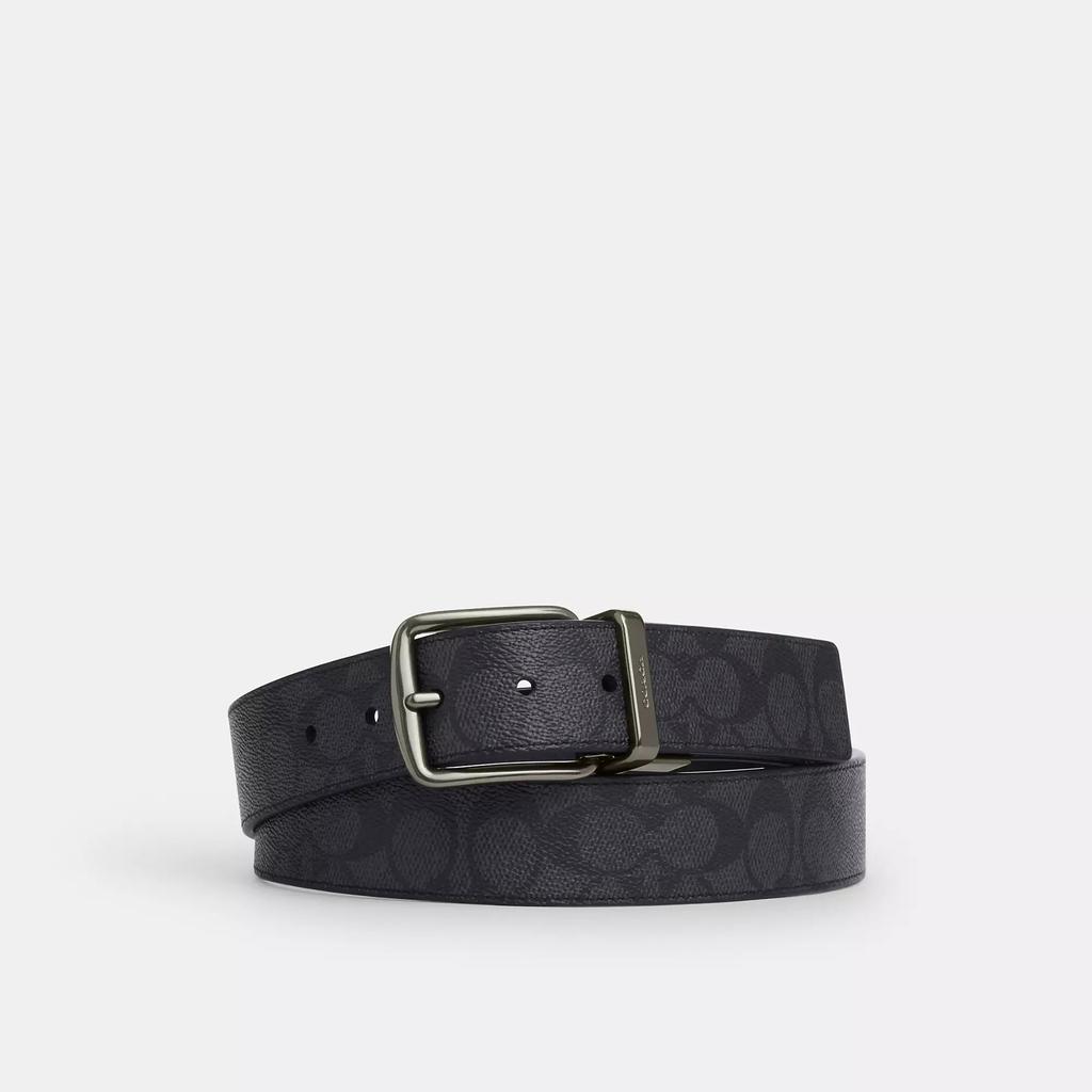 Coach Harness Buckle Cut To Size Reversible Belt, 38 Mm
