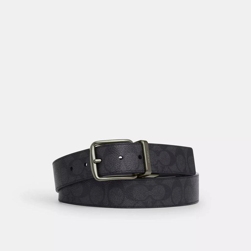 Coach Harness Buckle Cut To Size Reversible Belt, 38 Mm 1