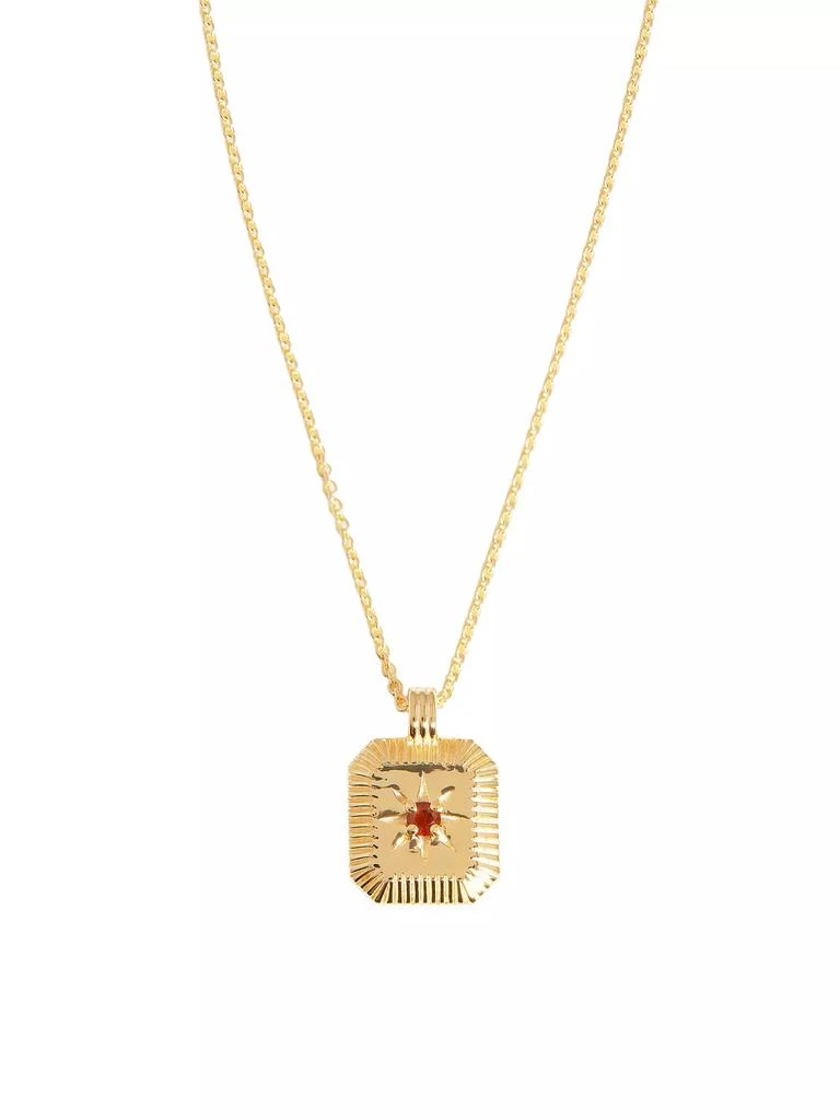 Missoma 18K-Yellow-Gold Vermeil & Birthstone Pendant Necklace 1