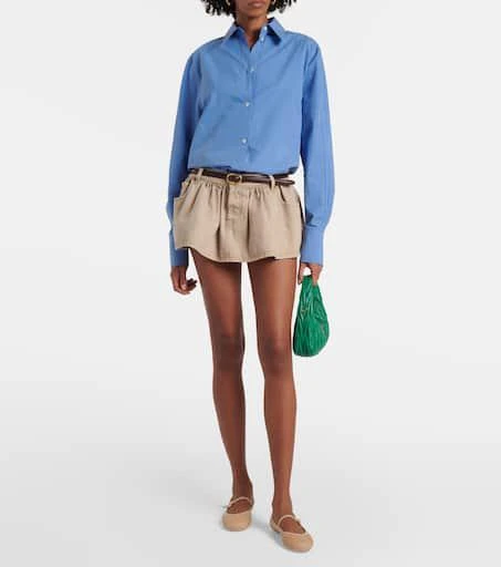 Gianvito Rossi Carla leather-trimmed ballet flats 3