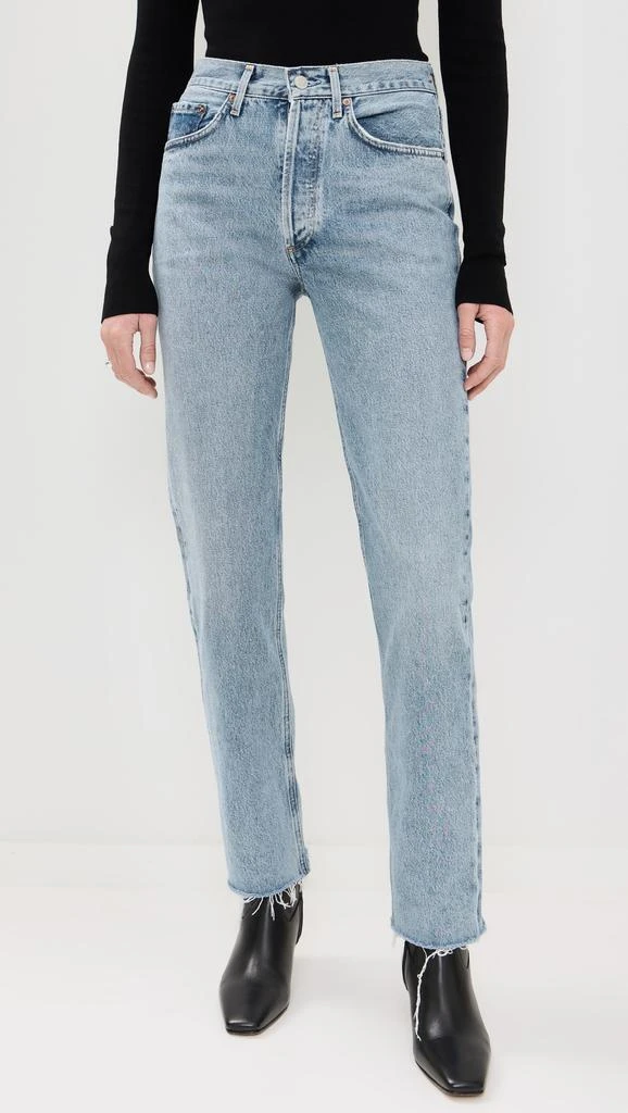 AGOLDE Lana Mid Rise Straight Jeans 6