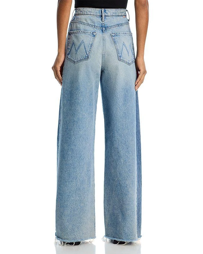 MOTHER Pipe Dream Button Sneak Fray Jeans in Blinded By The Dark 3