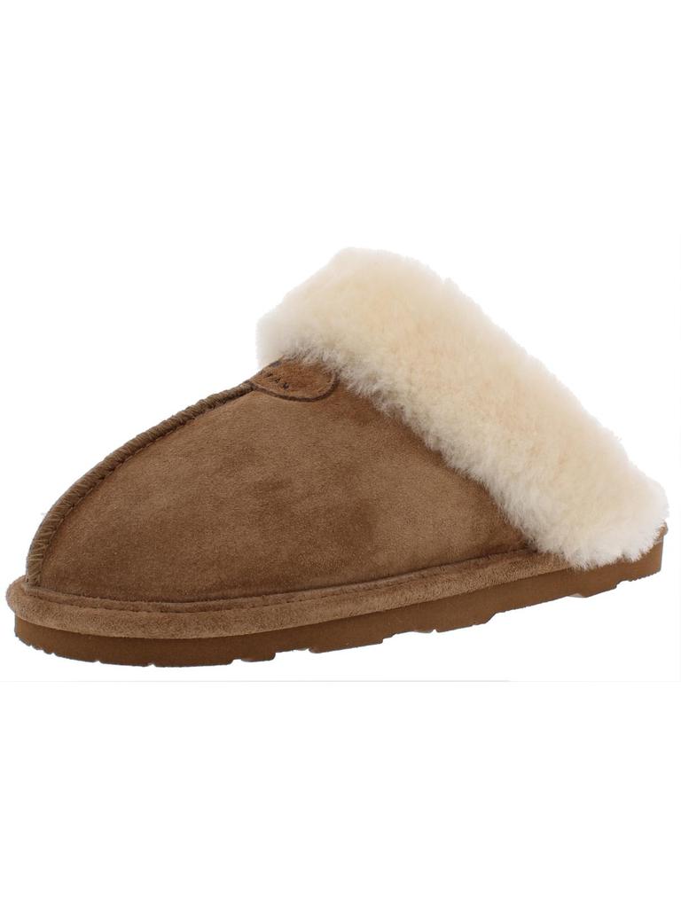 BEARPAW Loki II Womens Suede Sheepskin Lined Mules