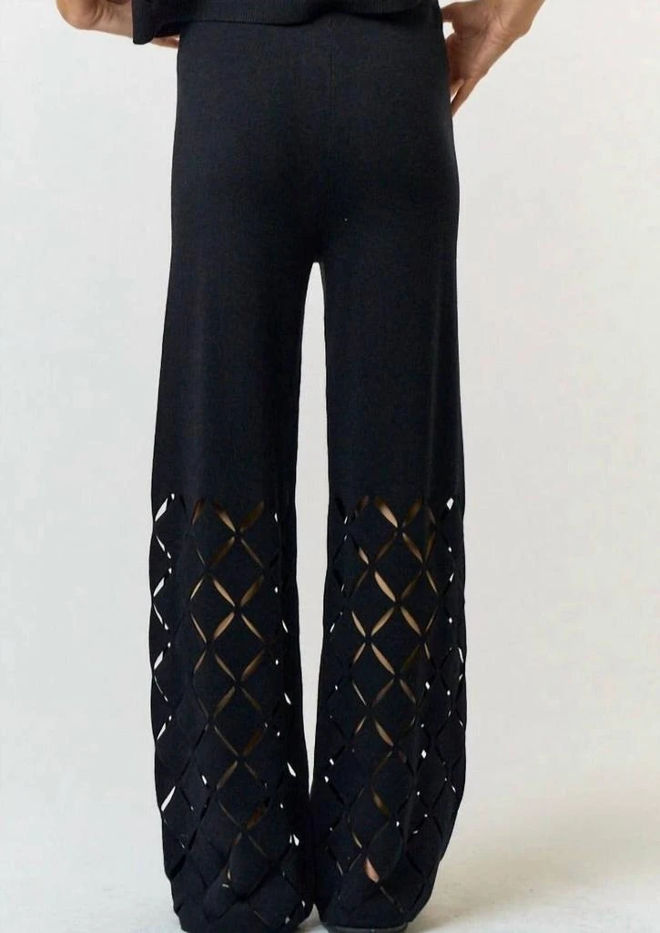 lalavon Lalavon - Cut Out Detail Sweater Pants 2