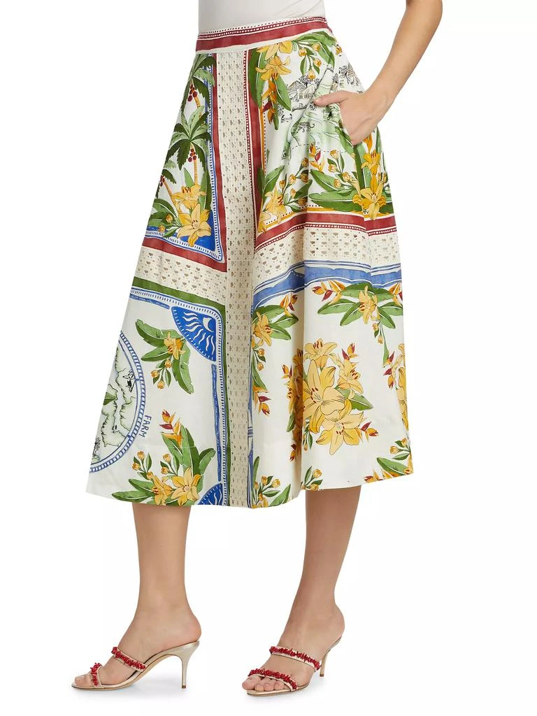 Farm Rio Tropical Destination Crochet Midi-Skirt 4