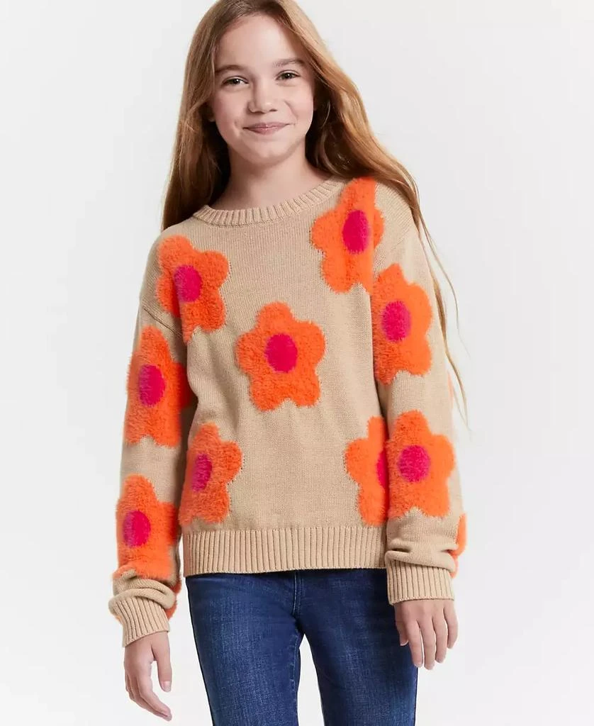 Epic Threads Girls Groovy Floral Pullover Sweater, Created for Macy's 1
