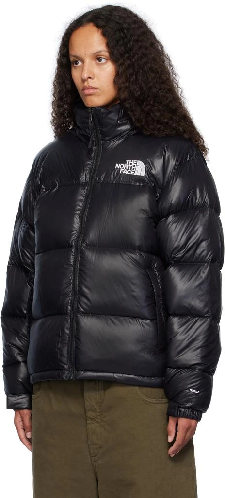 The North Face SSENSE Exclusive Black 1996 Retro Shine Nuptse Down Jacket 4