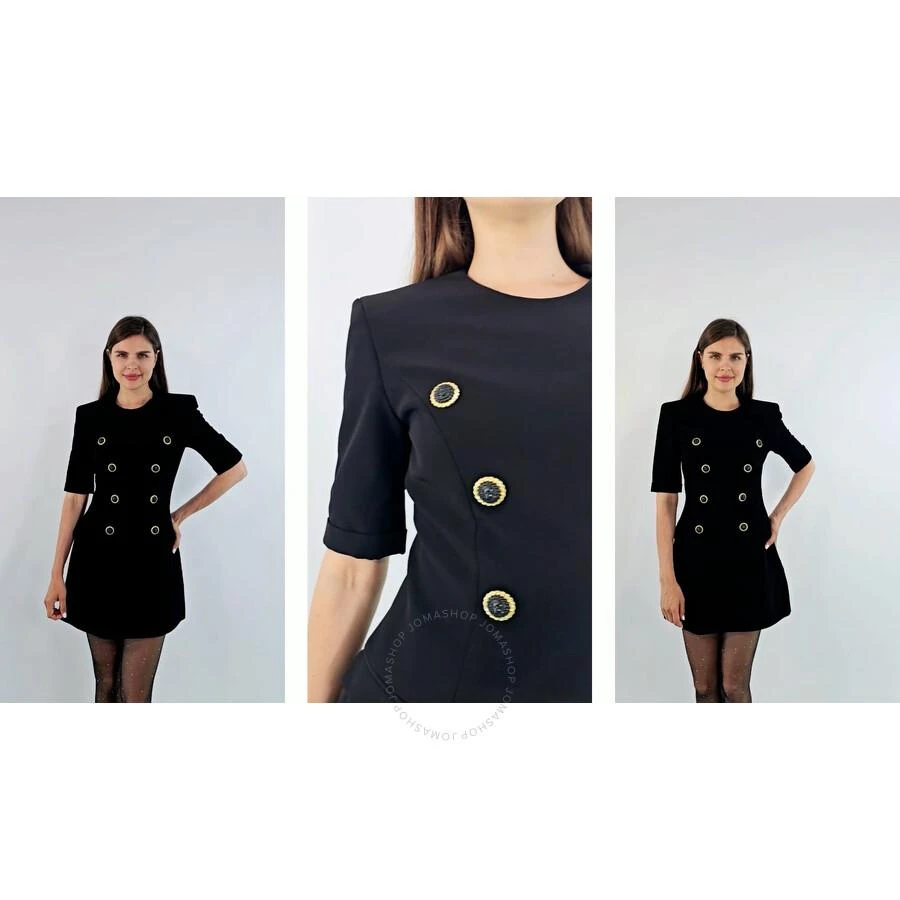 Balmain Button Crepe Dress 1