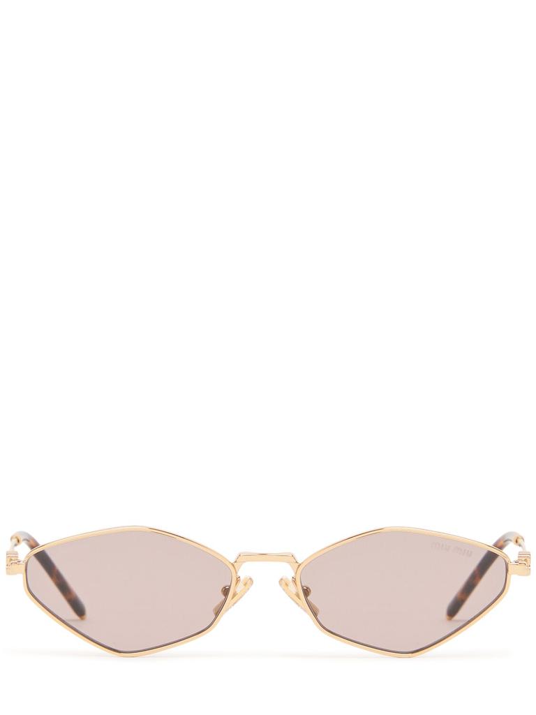 Miu Miu Hexagonal Metal Sunglasses - Accessories - BeyondStyle