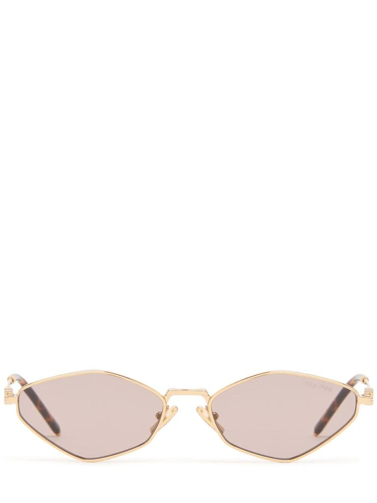 Miu Miu Hexagonal Metal Sunglasses 1