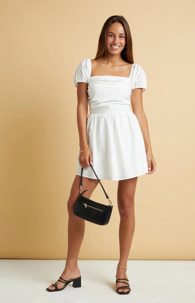 LA Hearts Puff Sleeve Ruched Mini Dress 4