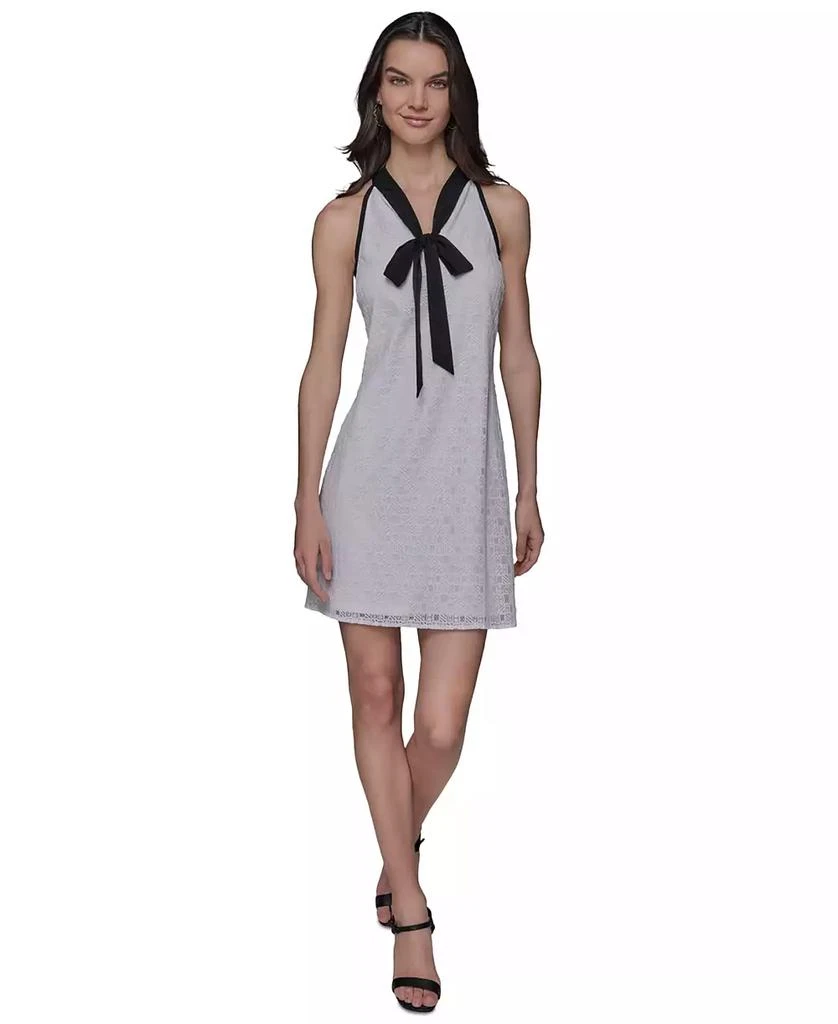 Women's Geo-Lace Tie-Neck Shift Dress  On Sale Now with Up to 82% Off |  Discover Exclusive Deals & Savings at BeyondStyle  Authentic Karl Lagerfeld  Paris dress|women's fashion|dresses with Limited-Time Discounts,