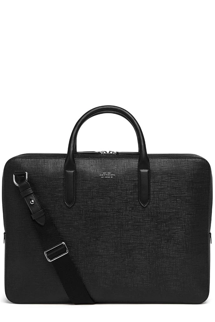 SMYTHSON Lightweight large briefcase in panama 2