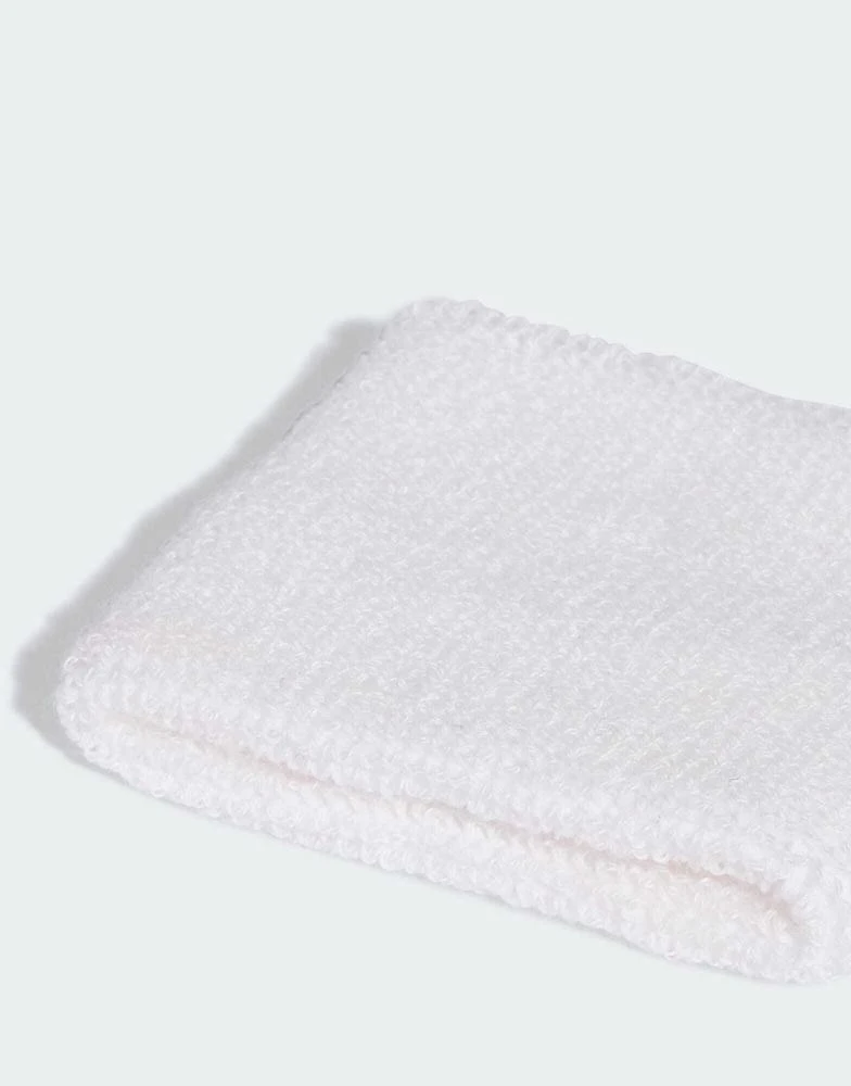 Adidas adidas performance Tennis adidas originals small wristbands in white and green 3