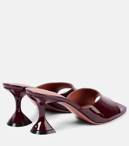 Amina Muaddi Lupita 70 patent leather mules 2