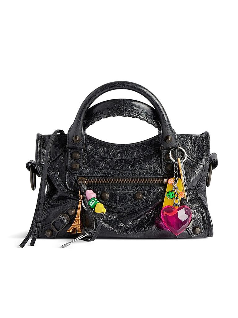 Balenciaga Black 'Le City' Micro Bag Charm - BeyondStyle