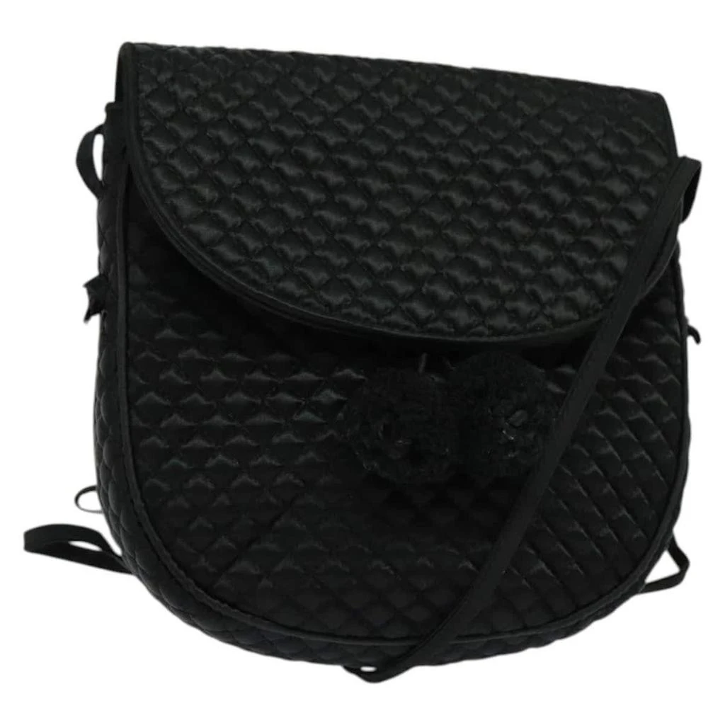 Bottega Veneta Intrecciato Clutch Bag Calfskin Satin Shoulder Bag Bag (Pre-Owned)