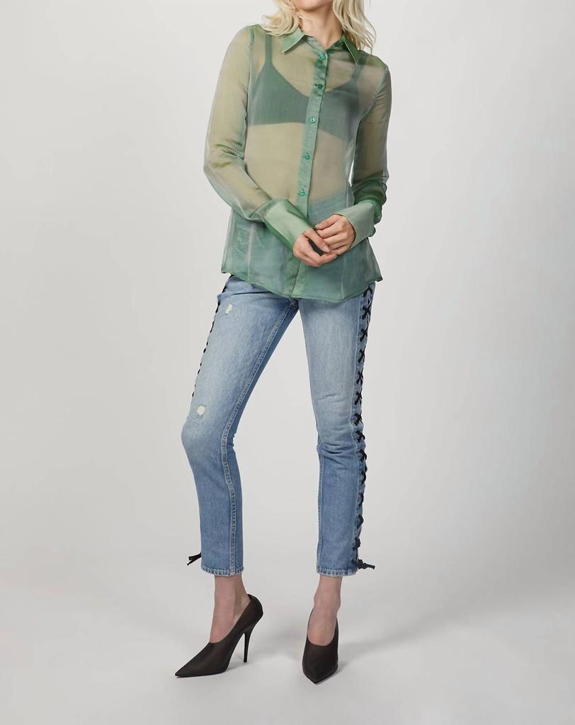 GEORGIA ALICE CHIFFON SLIM SHIRT