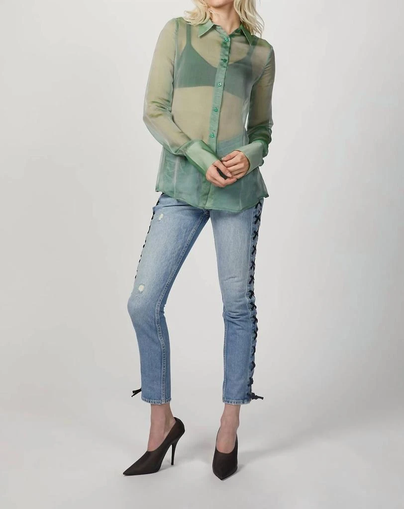 GEORGIA ALICE CHIFFON SLIM SHIRT 1