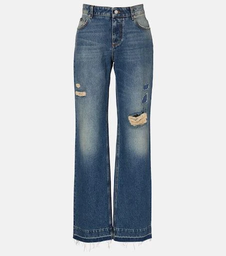 Dolce 
Gabbana Distressed straight jeans 1