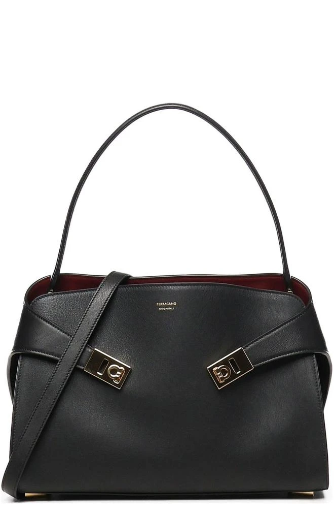 Salvatore Ferragamo Ferragamo Hug Zipped Small Shoulder Bag 1