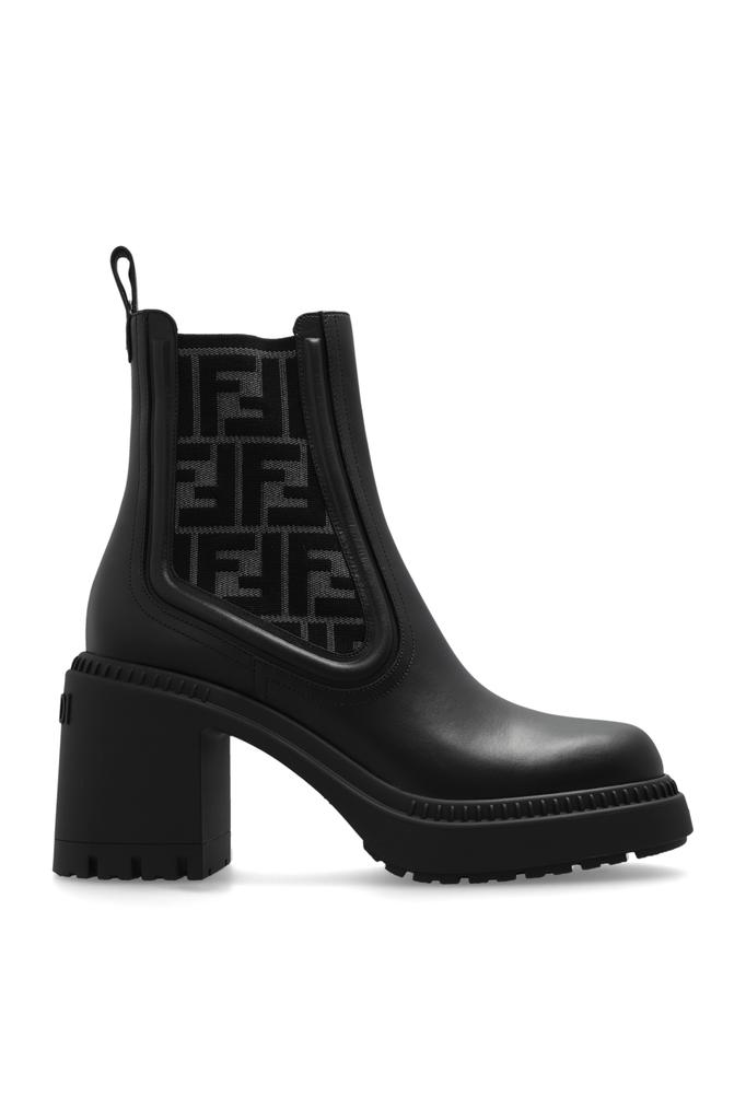 Fendi Domino 95MM Leather Biker Booties - Boots - Compare