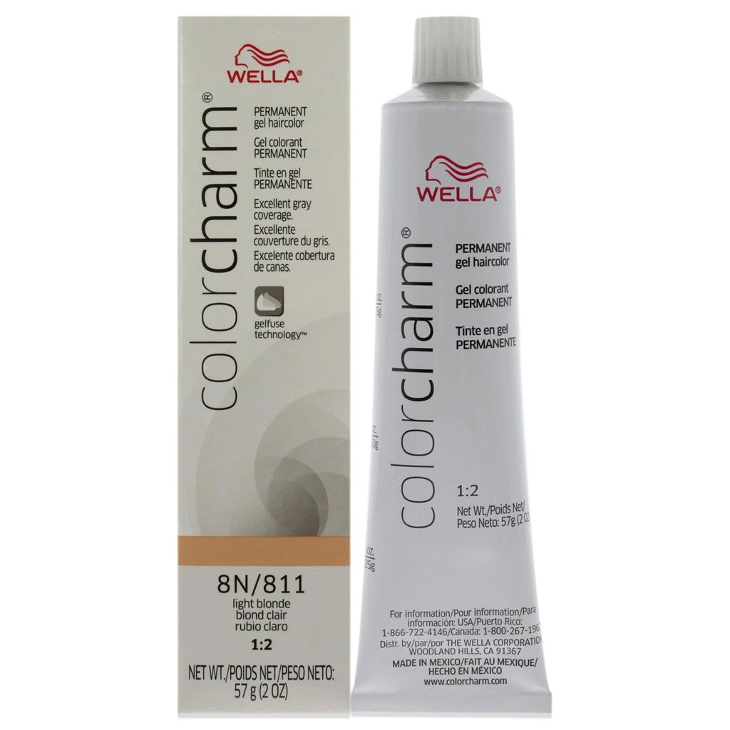Wella Color Charm Permanent Hair Color Gel - 811 8N Light Blonde by  for Unisex - 2 oz Hair Color 1