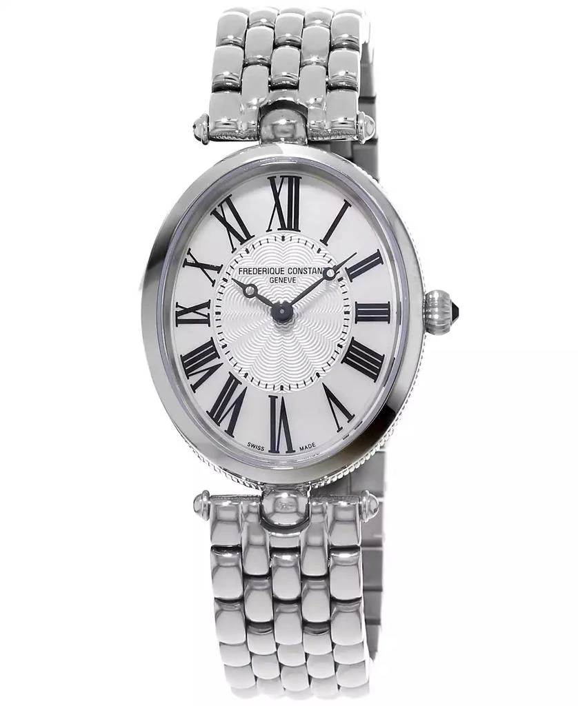 Frederique Constant Women's Swiss Art Deco Stainless Steel Bracelet Watch 30x25mm 1