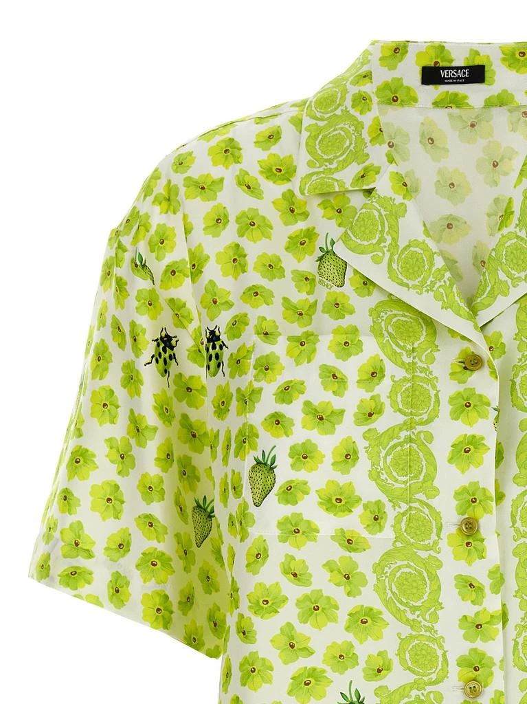 Versace Versace Floral-Printed Short-Sleeved Shirt 3