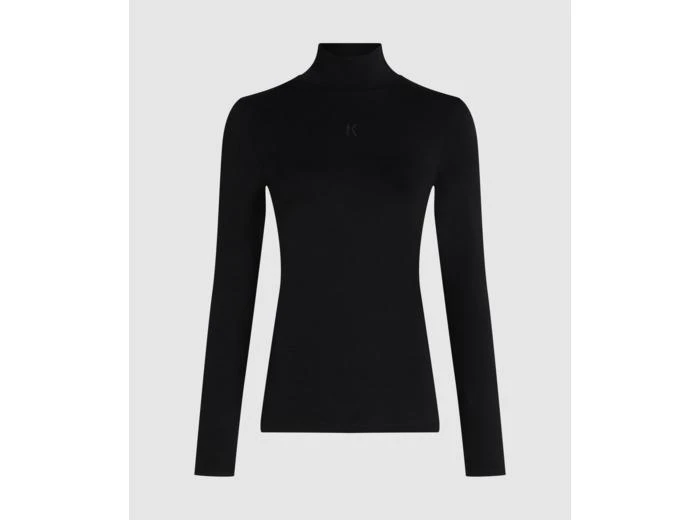 Karl Lagerfeld Paris K LOGO MOCK NECK LS T-SHIRT