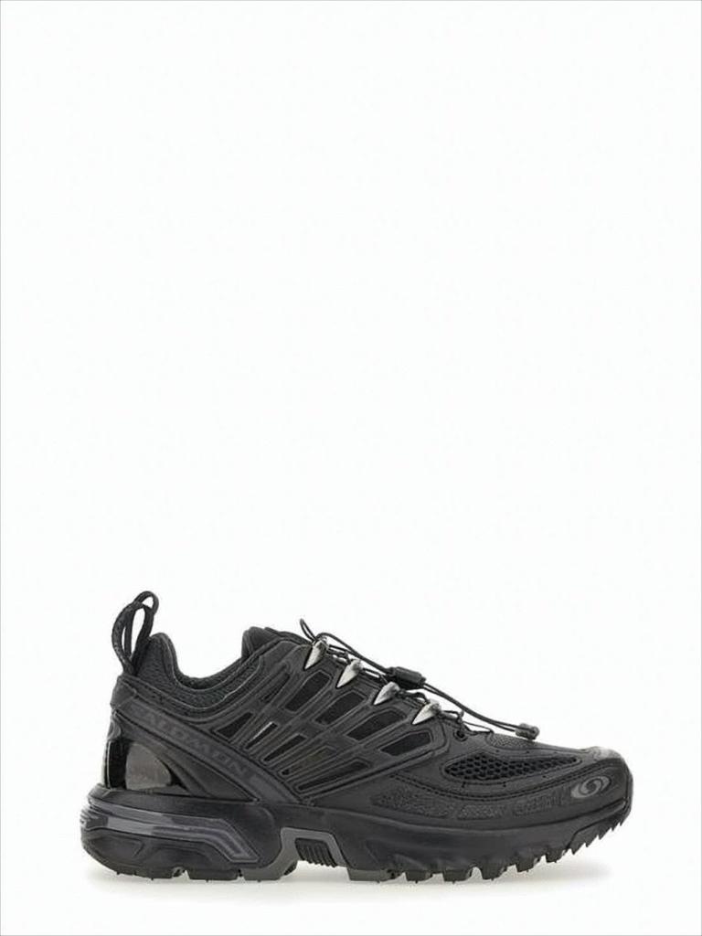 Salomon Sporty Rugged Black Sneakers With Unique Lacing System
