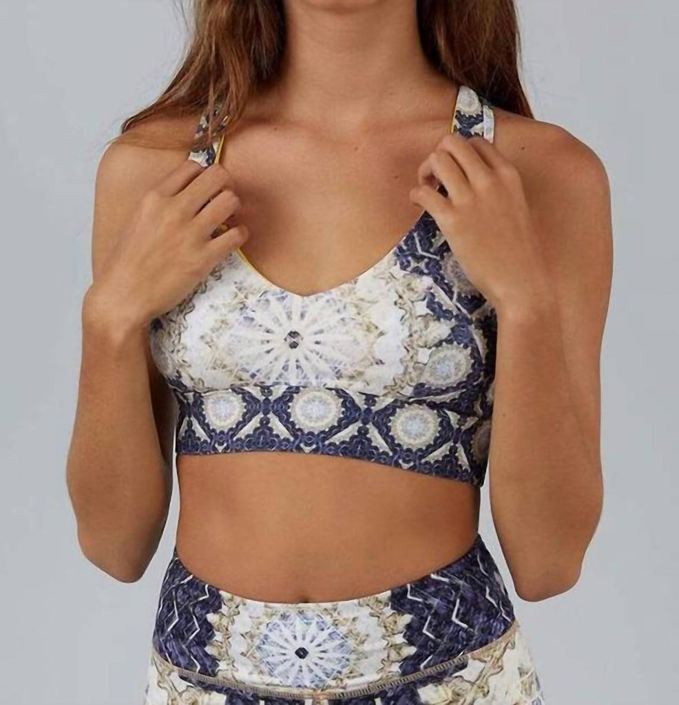 WOLVEN Reverie Racerback Bra In Multi