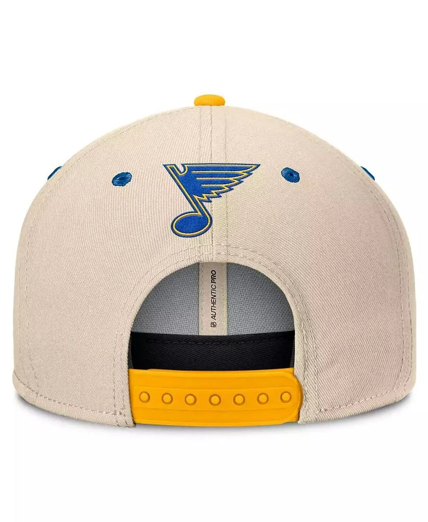 Fanatics Men's Cream/Blue St. Louis Blues 2025 NHL Winter Classic Snapback Hat 2