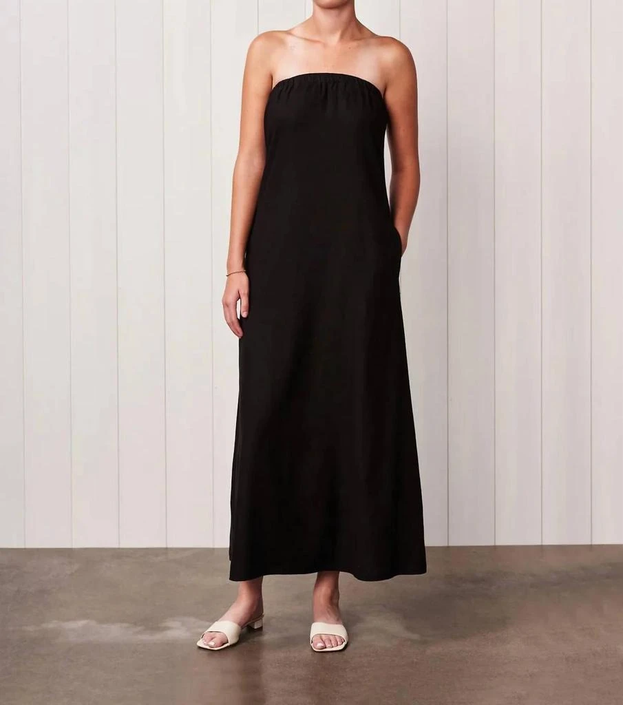 chinese dress ladies Stateside Linen Open Back Midi Dress – Dales Clothing for Men and Women main image 0