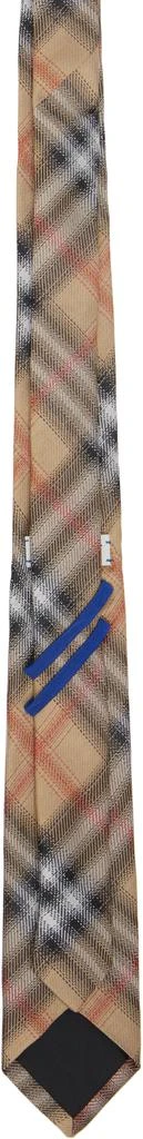 Burberry Beige Check Silk Tie 2
