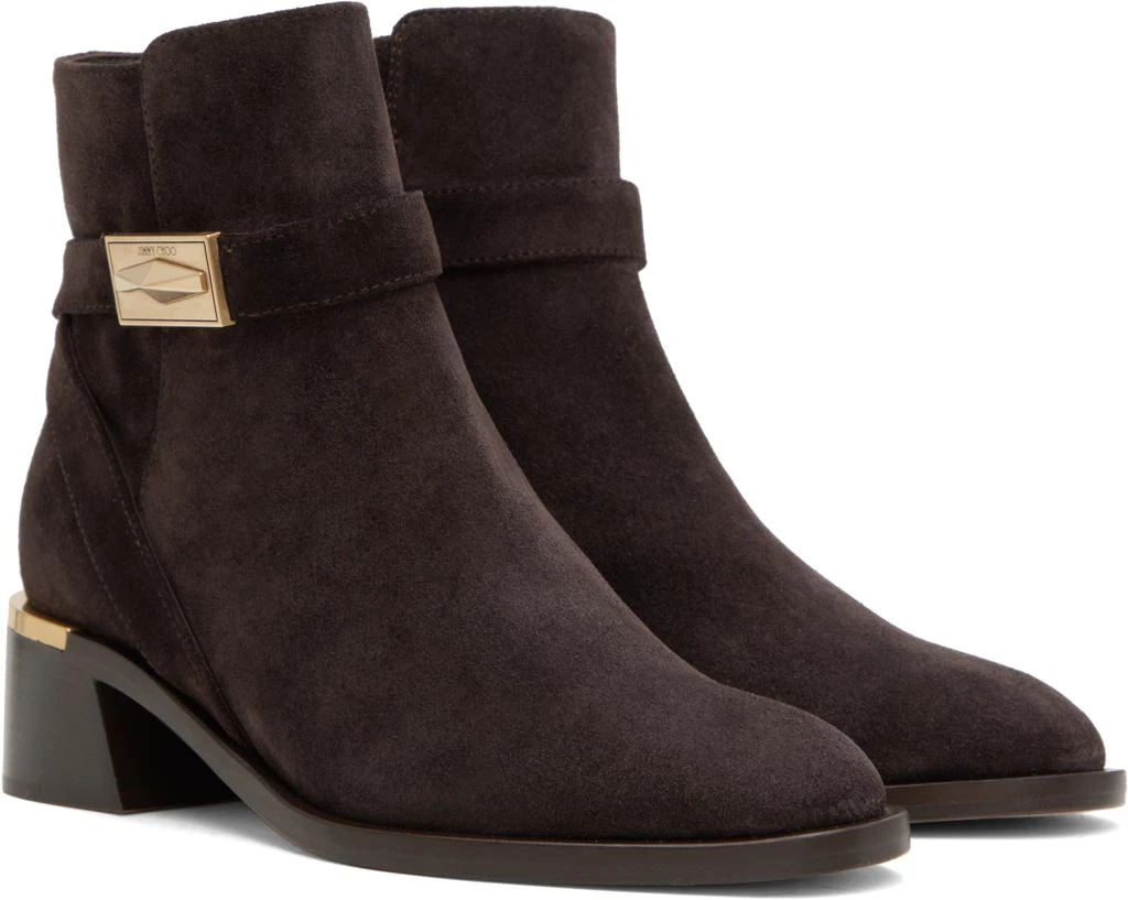 Jimmy Choo Brown Diantha 45 Boots 4