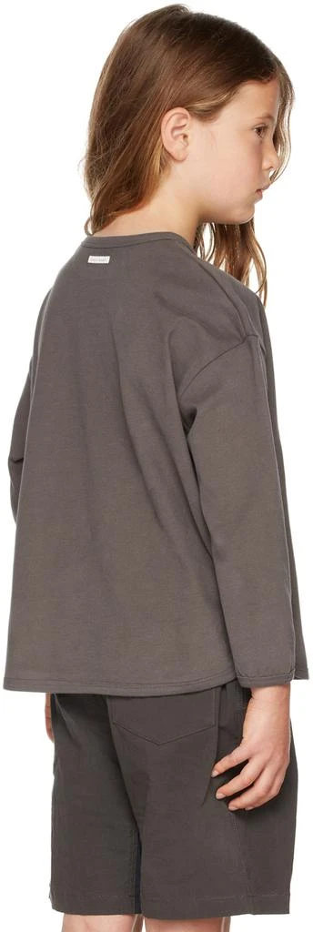 Kodomo BEAMS Kids Gray Cotton Long Sleeve T-Shirt 3