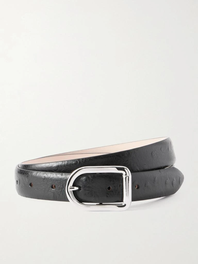 Déhanche Mija Ostrich-effect Leather Belt