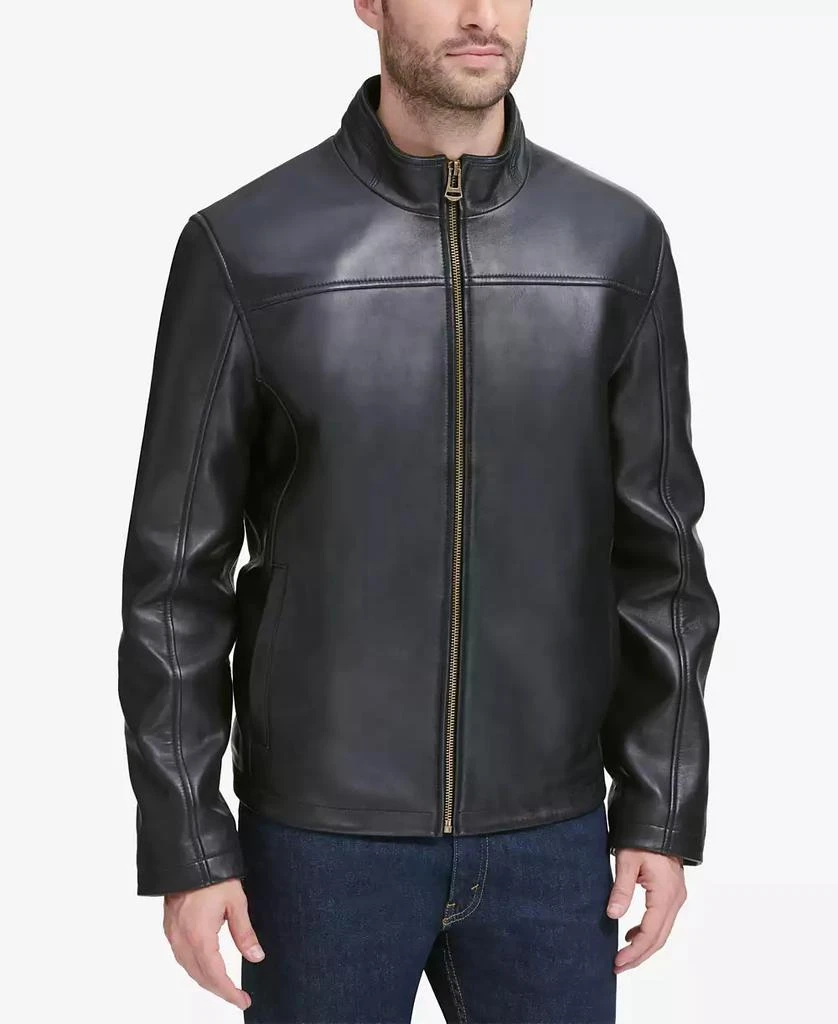 Cole Haan Men's Smooth Leather Jacket, Created for Macy's 3