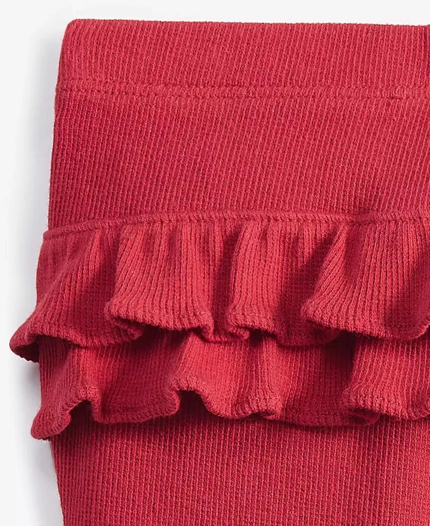 First Impressions Baby Girls Ribbed Ruffled-Back Leggings, Created for Macy's 3