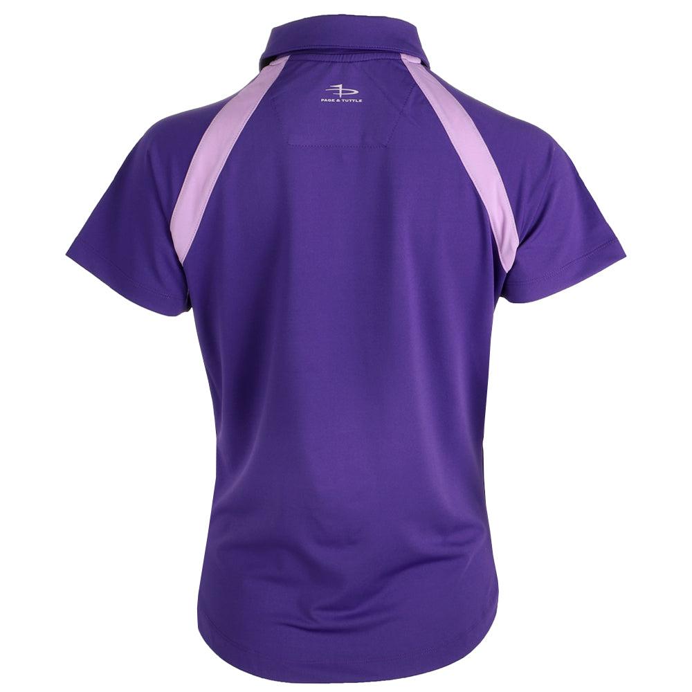 Page & Tuttle Raglan Colorblock Short Sleeve Polo Shirt