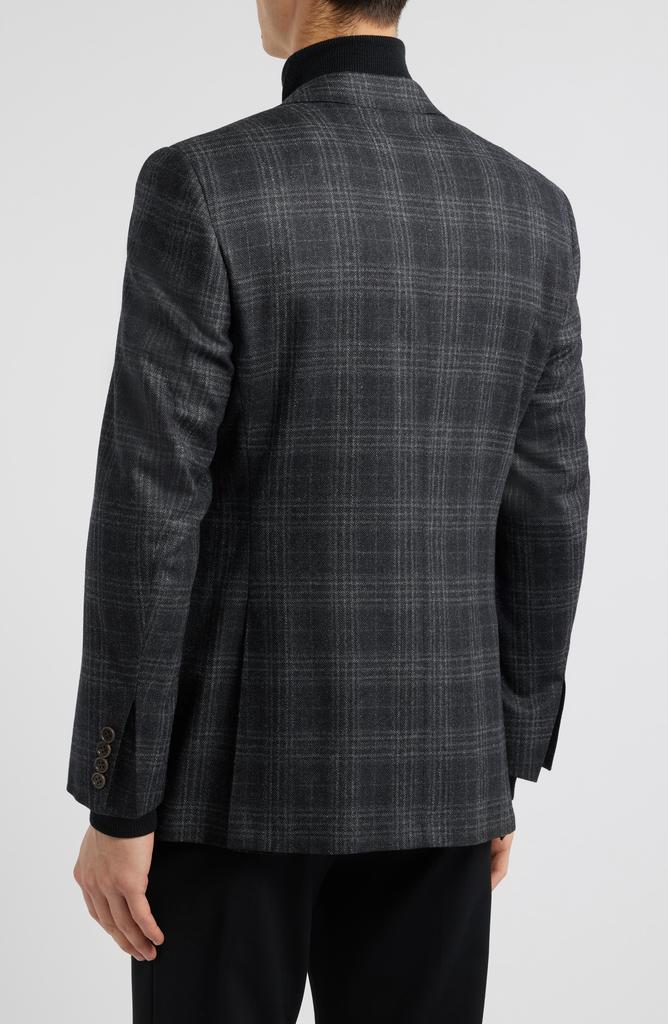 Canali Siena Regular Fit Plaid Wool Sport Coat