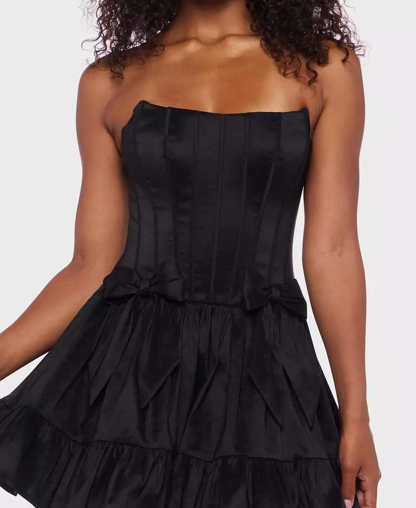 Alex & Sophia Juniors' Sleeveless Taffeta Fit & Flare Dress 4