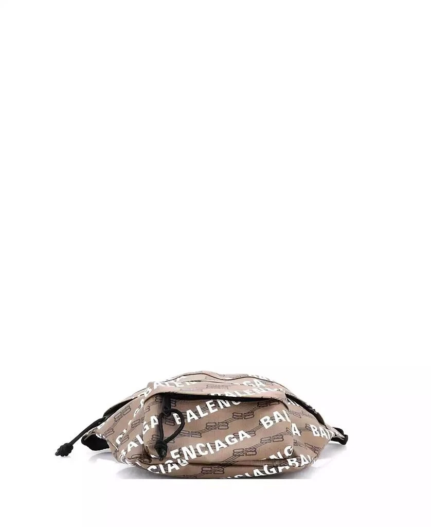 Pre-Owned Balenciaga Medium Beltpack Waist Bag Allover Logo BB Monogram Coated Canvas 4